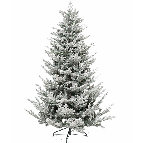 Kalevala albero di Natale innevato artificiale slim 210cm salvaspazio